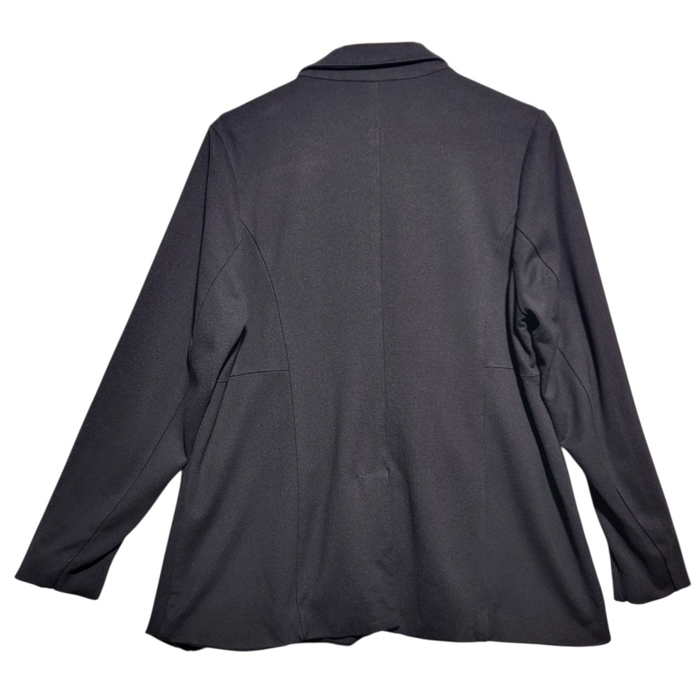 Torrid‎ Plus Size 1 Black Ponte Double Breasted Relaxed Blazer - Picture 3 of 6